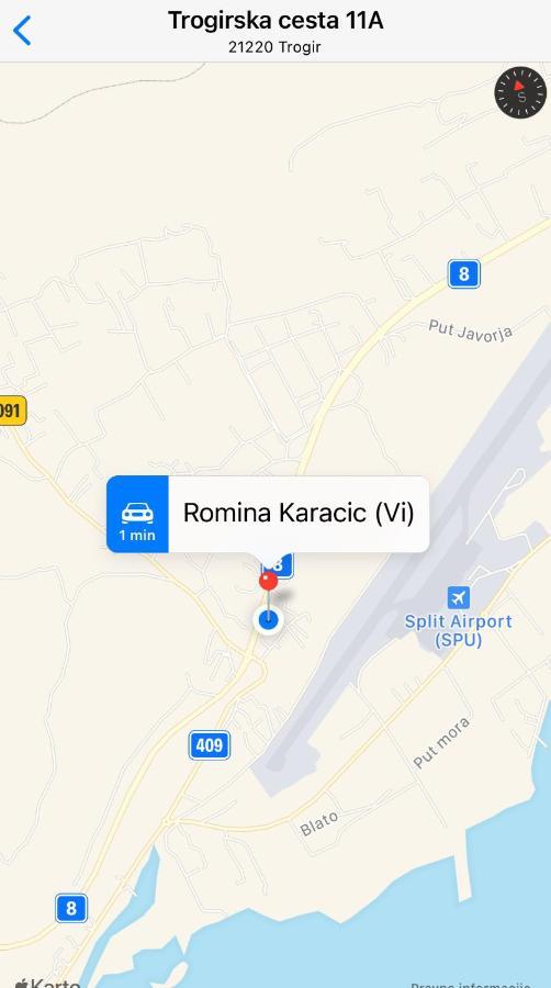 Apartament Studio Trogir Romina Plano Zewnętrze zdjęcie